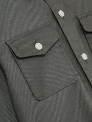 Reiss Sage Whisper 9-13 yrs Twin Pocket Textured Overshirt - Image 4 of 4