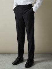 Reiss Knightsbridge Wool-Blend Tuxedo-Stripe Trousers - Imagen 3 de 4