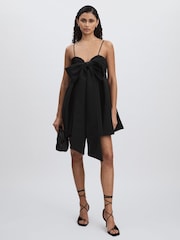 Amur Satin Babydoll Bow Dress - Image 1 of 6