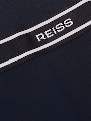Reiss Navy Lowri 13-14 yrs Interlock-Jersey Logo-Waistband Dress - Image 4 of 4