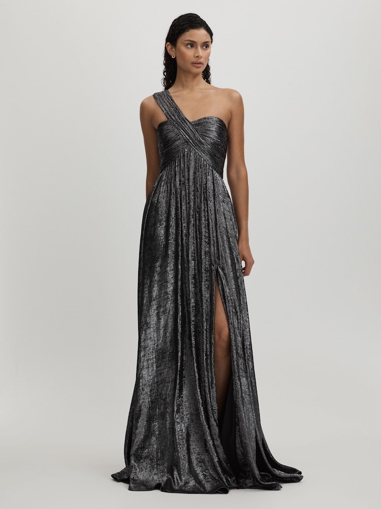 Amur Metallic One Shoulder Maxi Dress - Imagen 1 de 5 Amur Metallic One Shoulder Maxi Dress - Imagen 1 de 5