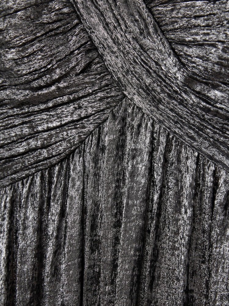 Amur Metallic One Shoulder Maxi Dress - Image 5 of 5