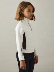Blanco/Negro - Reiss Brina Funnel Neck Base Layer Top - Imagen 3 de 4