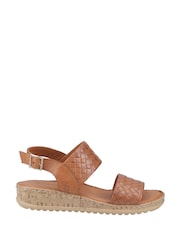 Hush Puppies Wide Fit Ebony Sandals - Image 1 of 4