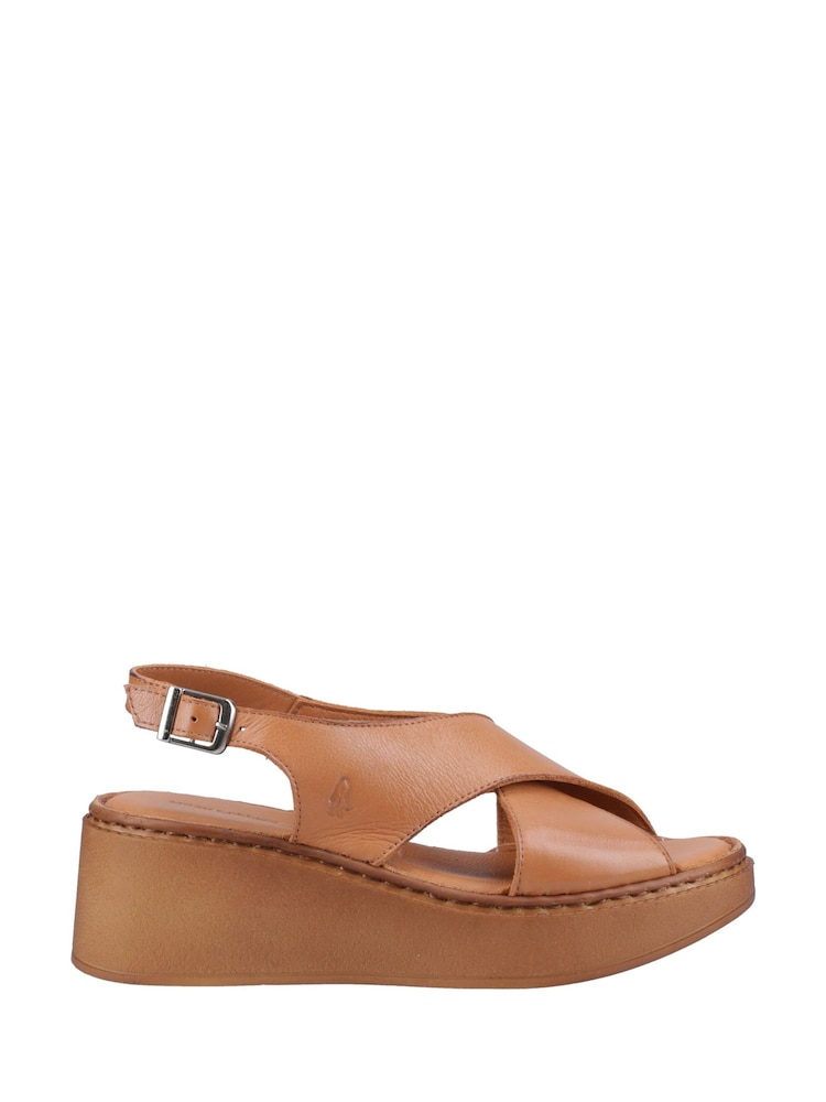 Hush Puppies Bex Wedge Brown Sandals - Image 3 of 6