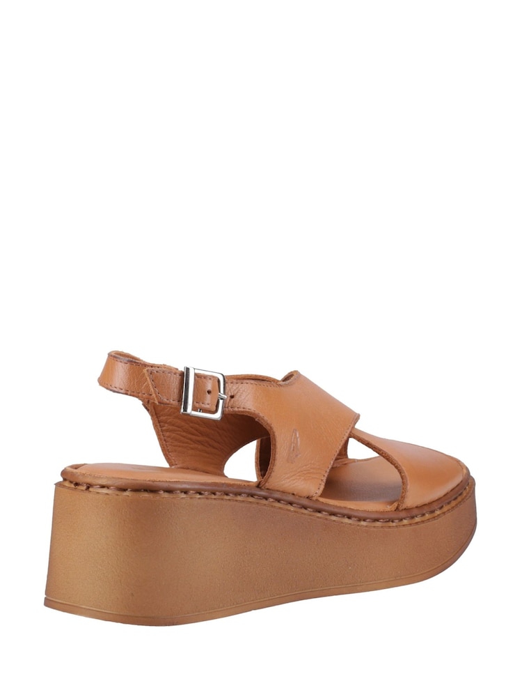 Hush Puppies Bex Wedge Brown Sandals - Image 5 of 6