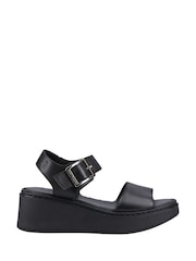 Hush Puppies Beatrix Wedge Black Sandals - Image 2 of 4