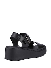 Hush Puppies Beatrix Wedge Black Sandals - Image 3 of 4