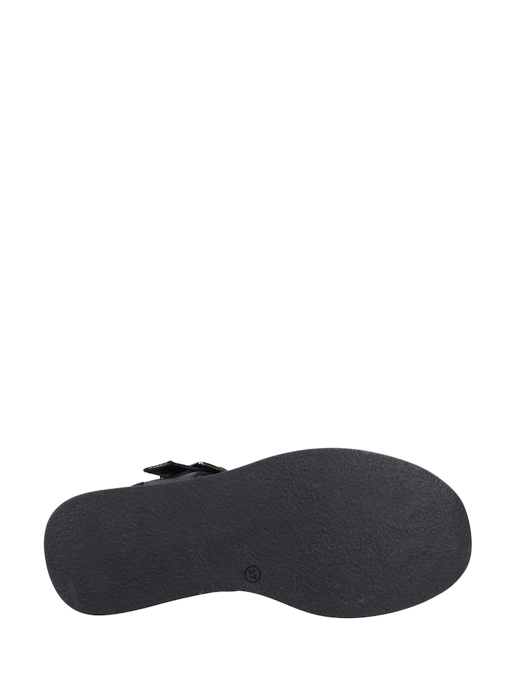 Hush Puppies Beatrix Wedge Black Sandals - Image 4 of 4