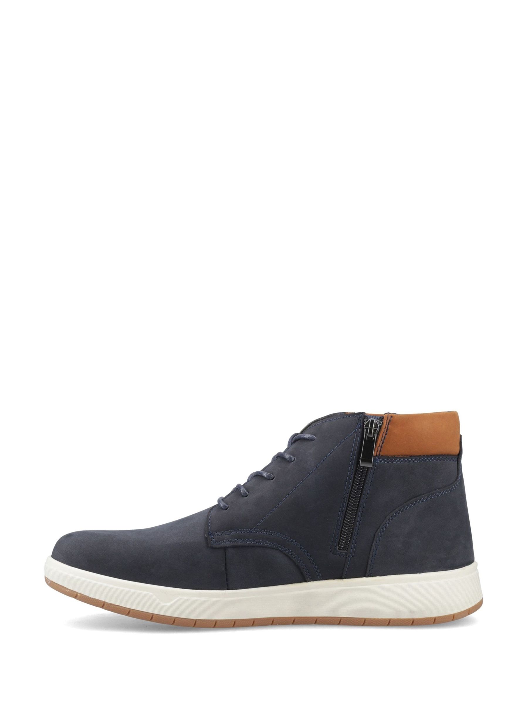 Hush Puppies Bronko Chukka Uomo - Scarpa In Pelle Nabuk Con Cerniera, Morbida E Traspirante