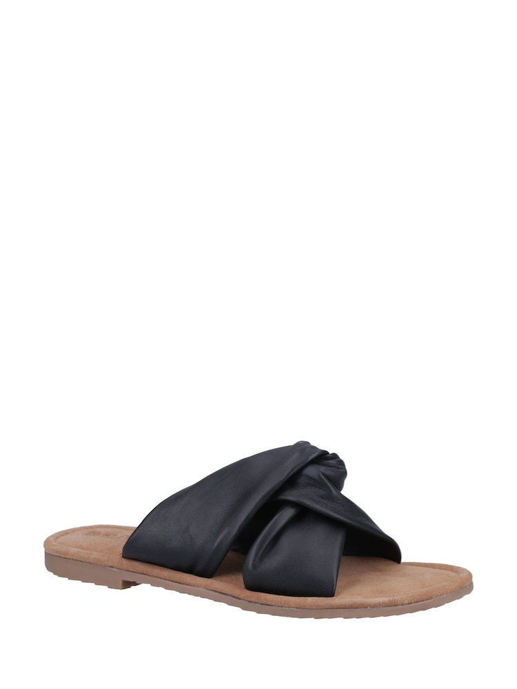 Hush Puppies Wide Fit Amy Black Sandals - Image 2 of 4