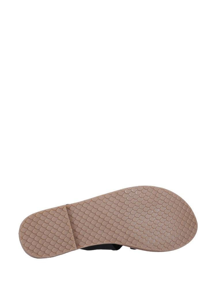 Hush Puppies Wide Fit Amy Black Sandals - Image 4 of 4