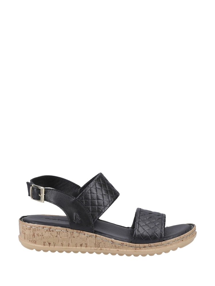 Hush Puppies Wide Fit Ebony Sandals - Image 1 of 4