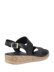 Hush Puppies Wide Fit Ebony Sandals - Image 3 of 4