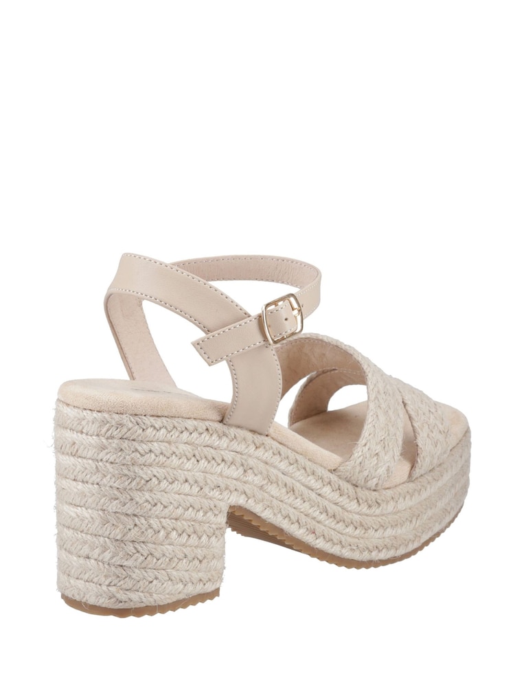 Hush Puppies Jamelia Espadrille Heel Sandals - Image 2 of 4 Hush Puppies Jamelia Espadrille Heel Sandals - Image 2 of 4