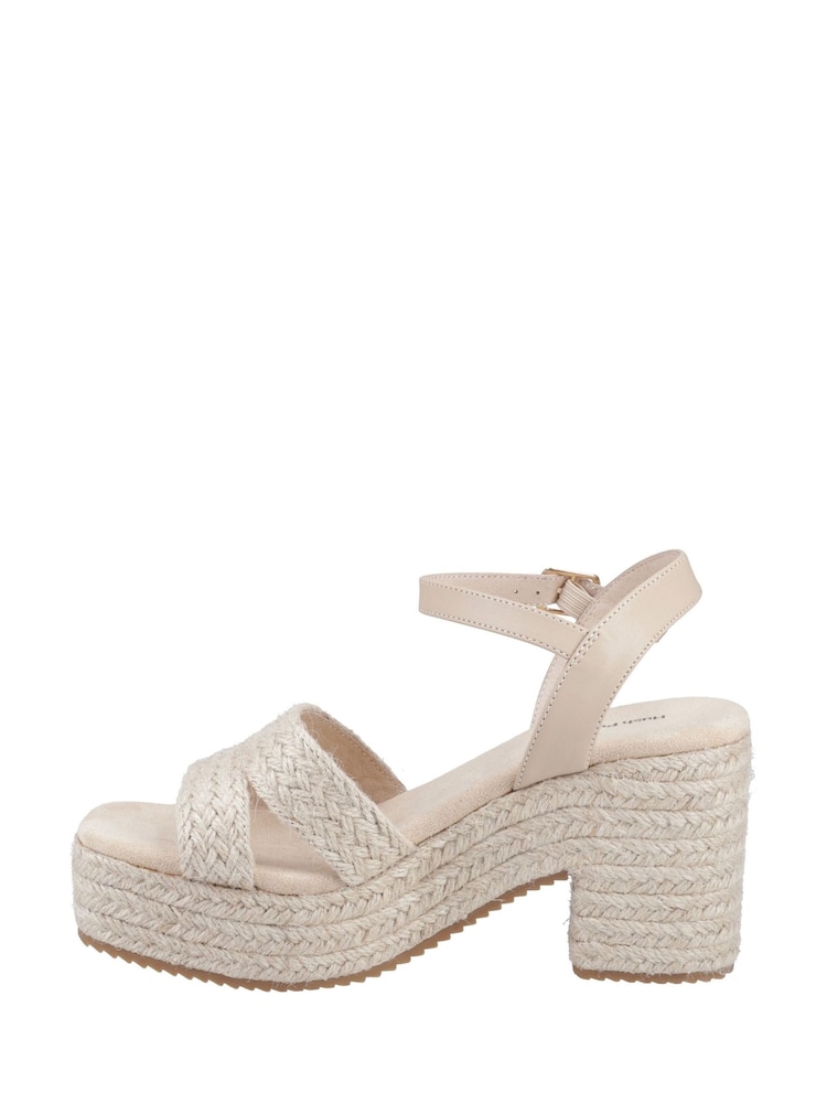 Hush Puppies Jamelia Espadrille Heel Black Sandals - Image 4 of 4