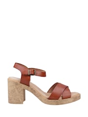 Hush Puppies Blue Georgia Cork Sandals - Image 1 of 3