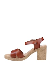 Hush Puppies Blue Georgia Cork Sandals - Image 2 of 3