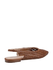 Įdegis - „Hush Puppies Dalia“ austos odinės balerinos su dirželiu - 5 paveikslėlis iš 7