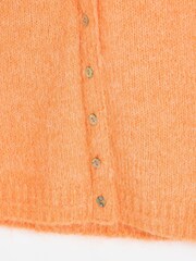 Oliver Bonas Orange Button Up V-Neck Knitted Waistcoat - Image 5 of 5