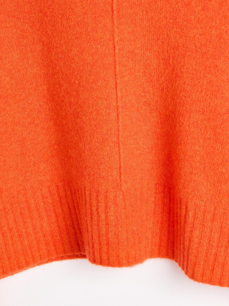 Oliver Bonas Orange Funnel Neck Knitted Jumper - Image 5 of 5 Oliver Bonas Orange Funnel Neck Knitted Jumper - Image 5 of 5