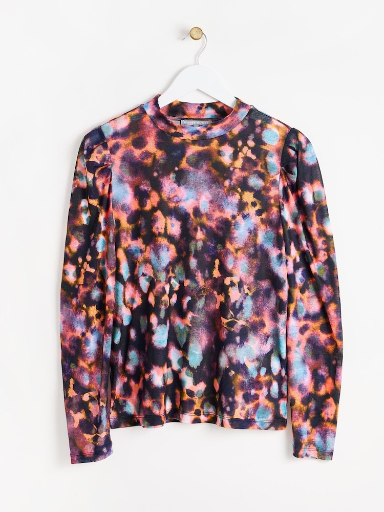 Oliver Bonas Langarmshirt mit abstraktem Print - Bild 1 von 6