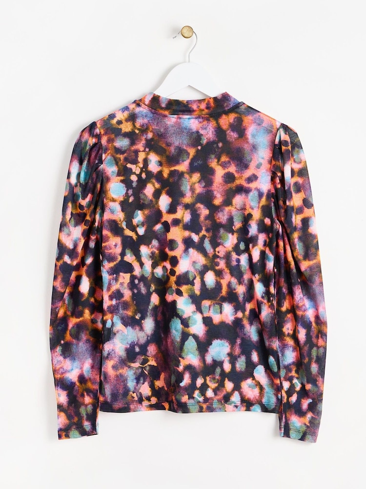 Oliver Bonas Langarmshirt mit abstraktem Print - Bild 2 von 6
