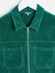 Oliver Bonas Green Jade Corduroy Short Sleeve Jumpsuit - Image 5 of 8
