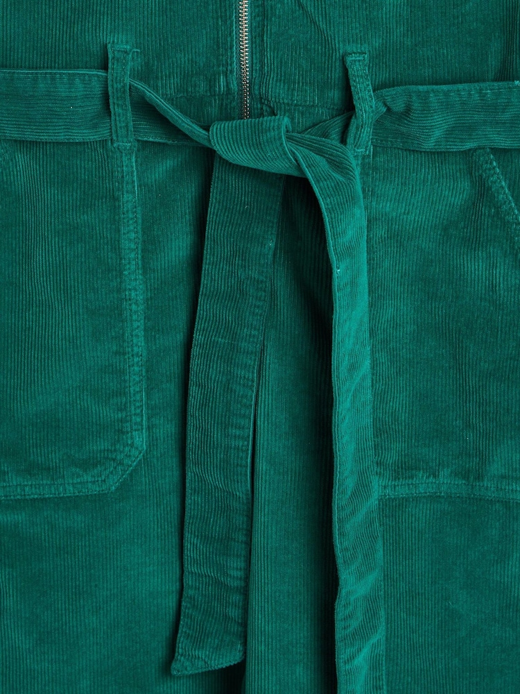 Oliver Bonas Green Jade Corduroy Short Sleeve Jumpsuit - Image 8 of 8
