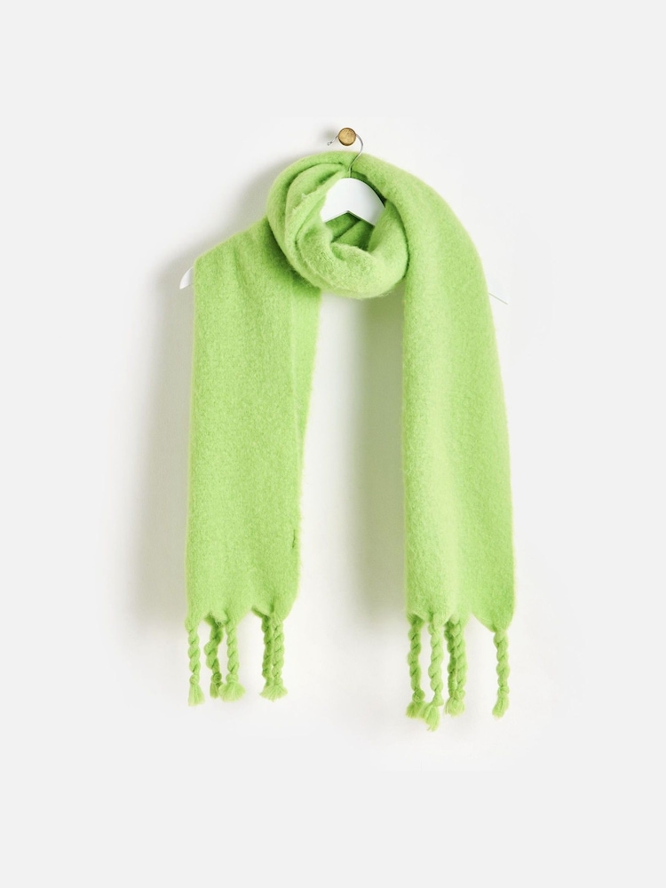 Oliver Bonas Green Apple Midweight Twisted Tassel Scarf - Image 1 of 4 Oliver Bonas Green Apple Midweight Twisted Tassel Scarf - Image 1 of 4