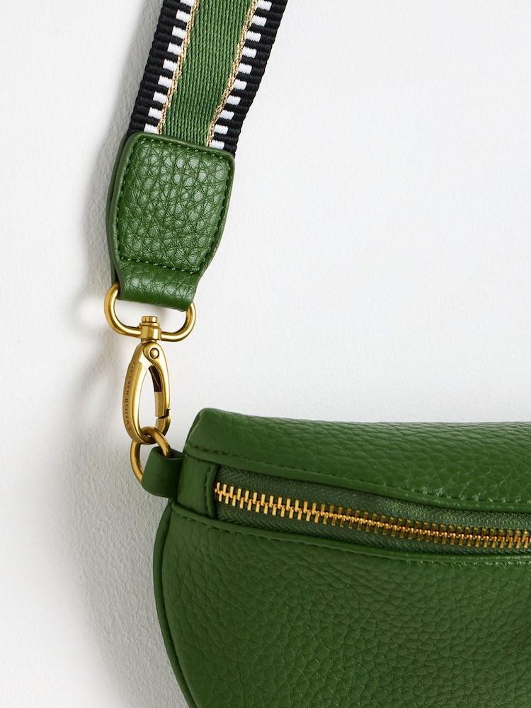 Oliver Bonas Green Becca Crossbody Belt Bag - Image 6 of 6