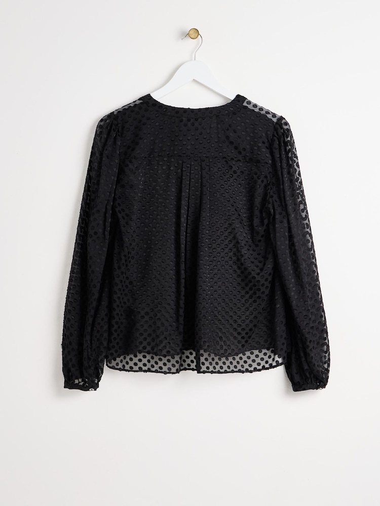 Oliver Bonas Пятнистый бант Sheer блузки - Изображение 2 из 5 Oliver Bonas Пятнистый бант Sheer блузки - Изображение 2 из 5