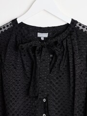 Oliver Bonas Пятнистый бант Sheer блузки - Изображение 3 из 5