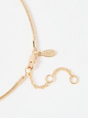 Oliver Bonas Gold Tone Elif Gold Nugget Chain Necklace - Image 3 of 3