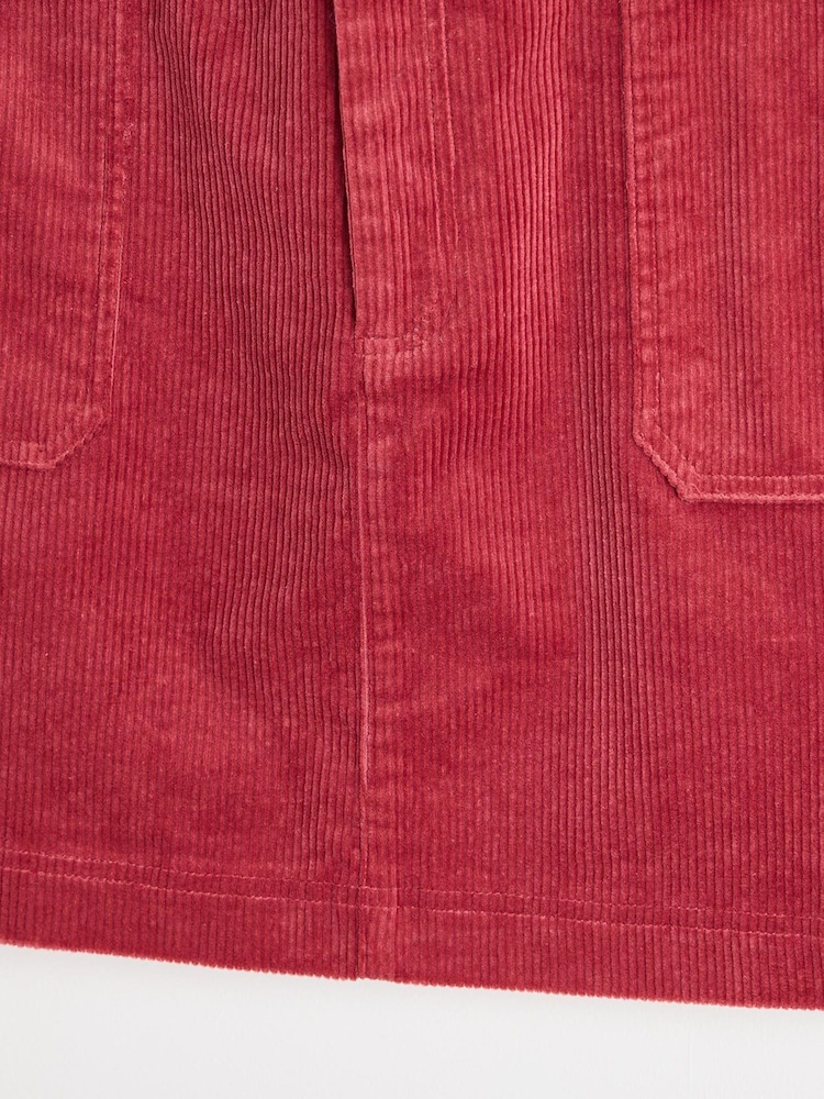 Oliver Bonas Pink Corduroy 100% Cotton Mini Skirt - Image 5 of 5