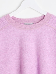 Oliver Bonas Purple Lilac Sparkle Knitted Jumper - Image 3 of 5