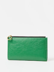 Oliver Bonas Green Luna Zip Around Purse - Image 2 of 5