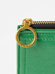 Oliver Bonas Green Luna Zip Around Purse - Image 5 of 5