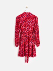 Oliver Bonas Red Geometric Mini Dress - Image 2 of 6