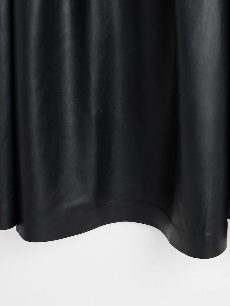 Oliver Bonas Black PU Pleated Midi Skirt - Bild 5 von 5