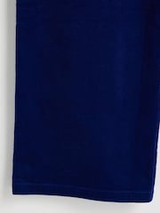 Oliver Bonas Blue Corduroy Scalloped Pocket Wide Leg Trousers - Image 5 of 6
