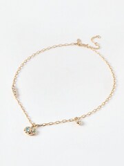 Oliver Bonas Gold Naja Gold Nugget Pendant Necklace - Image 1 of 3