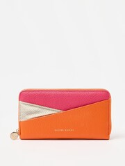 Oliver Bonas Orange Sita Orange Zip Around Purse - Image 1 of 1