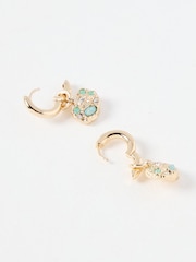 Oliver Bonas Gold Tone Naja Molten Drop Stud Earrings - Image 3 of 4