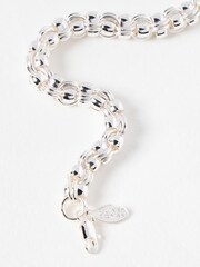 Oliver Bonas Silver Tone Linden Chunky Loops Bracelet - Image 3 of 4