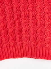 Oliver Bonas Red Chunky Knitted Vest Top - Image 5 of 5