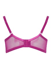 Yours Curve Pink Swirl Lace Non Padded Underwired Bra - Image 6 of 6