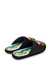 Vanilla Underground Black Mens Character Slippers - Image 3 of 6