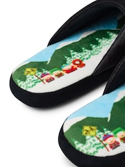 Vanilla Underground Black Mens Character Slippers - Image 5 of 6