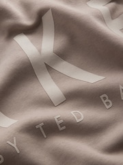 Baker by Ted Baker Oversized Stone Varsity Hoodie - Image 10 of 10